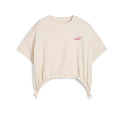 PUMA Cropped White Kids T-Shirt - Supersports Thailand