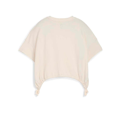 PUMA Cropped White Kids T-Shirt - Supersports Thailand