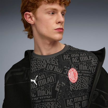 PUMA AC Milan Football Culture AOP เสื้อยืดผู้ชาย