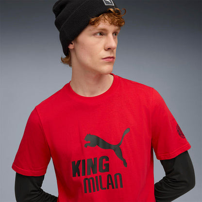 PUMA AC Milan King Logo เสื้อยืดผู้ใหญ่