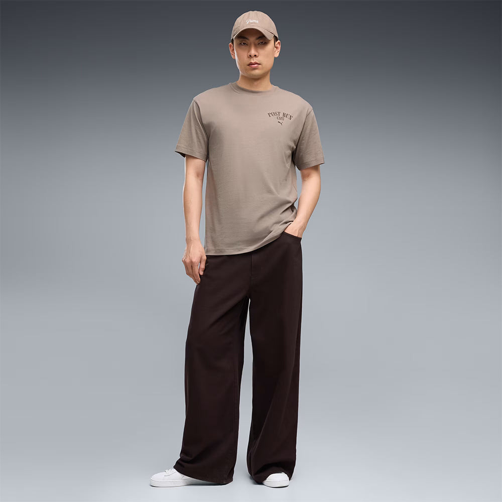 PUMA Graphic Cafe Relaxed เสื้อยืดผู้ชาย Supersports Thailand