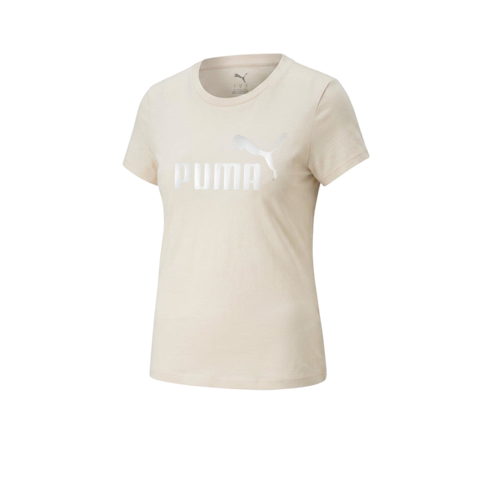 PUMA Essentials Metallic Logo Women's T-Shirt - Supersports Thailand Supersports Thailand