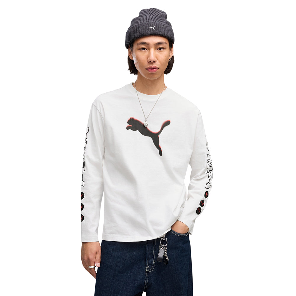 PUMA Sport Boxy Street Long Sleeve เสื้อยืดผู้ชาย Supersports Thailand