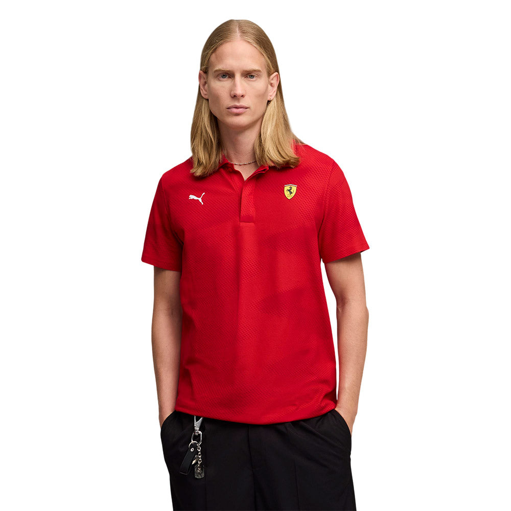 PUMA Scuderia Ferrari All-Over-Printed Men's Polo Shirt - Supersports Thailand
