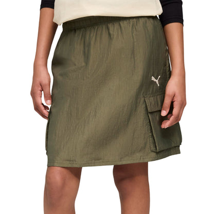 PUMA Bowtique Midi Woven Cargo กระโปรงเด็กผู้หญิง