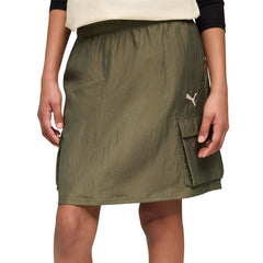 PUMA Bowtique Midi Woven Cargo กระโปรงเด็กผู้หญิง