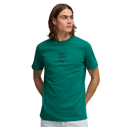 PUMA X Aston Martin Aramco F1® Team Essentials Logo Men's T-Shirt - Supersports Thailand