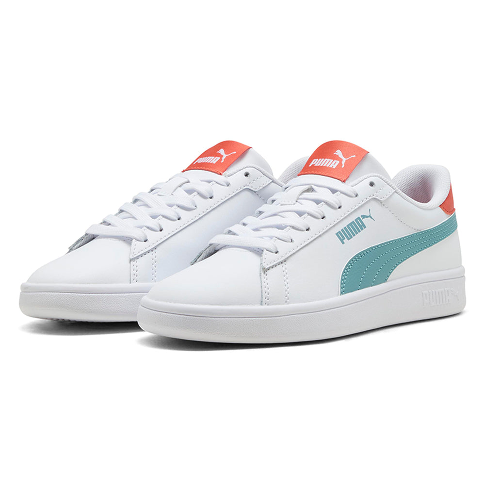 PUMA Smash 3.0 Leather Kids Lifestyle Shoes - Supersports Thailand
