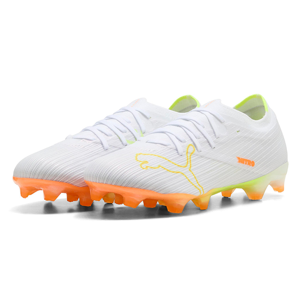 PUMA Ultra Nitro™ 7 Match White FG รองเท้าฟุตบอลผู้ชาย Supersports Thailand
