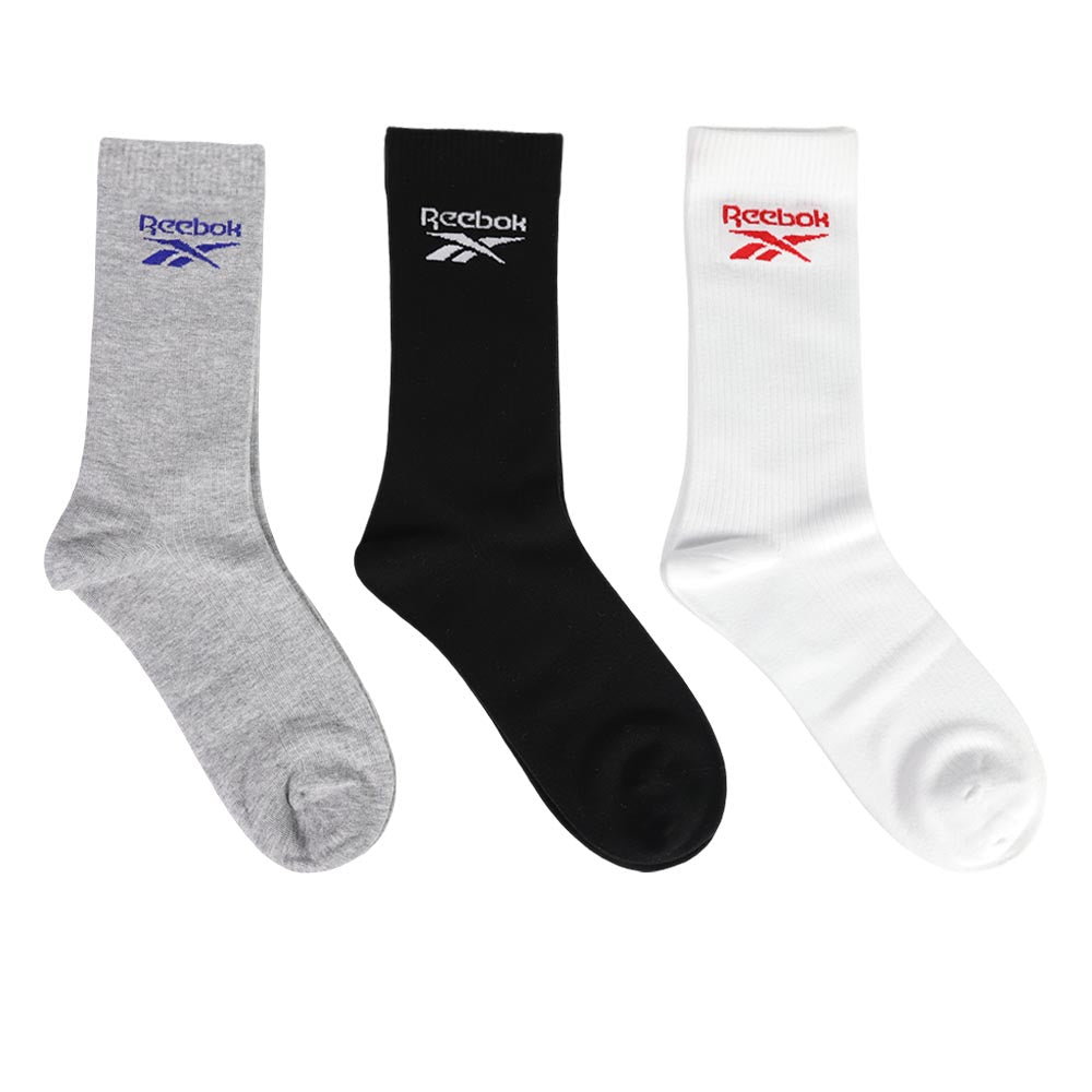 REEBOK Cushion Crew ถุงเท้าผู้ชาย (แพ็ค 3 คู่)