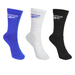 REEBOK Cushion Crew ถุงเท้าผู้ชาย (แพ็ค 3 คู่)