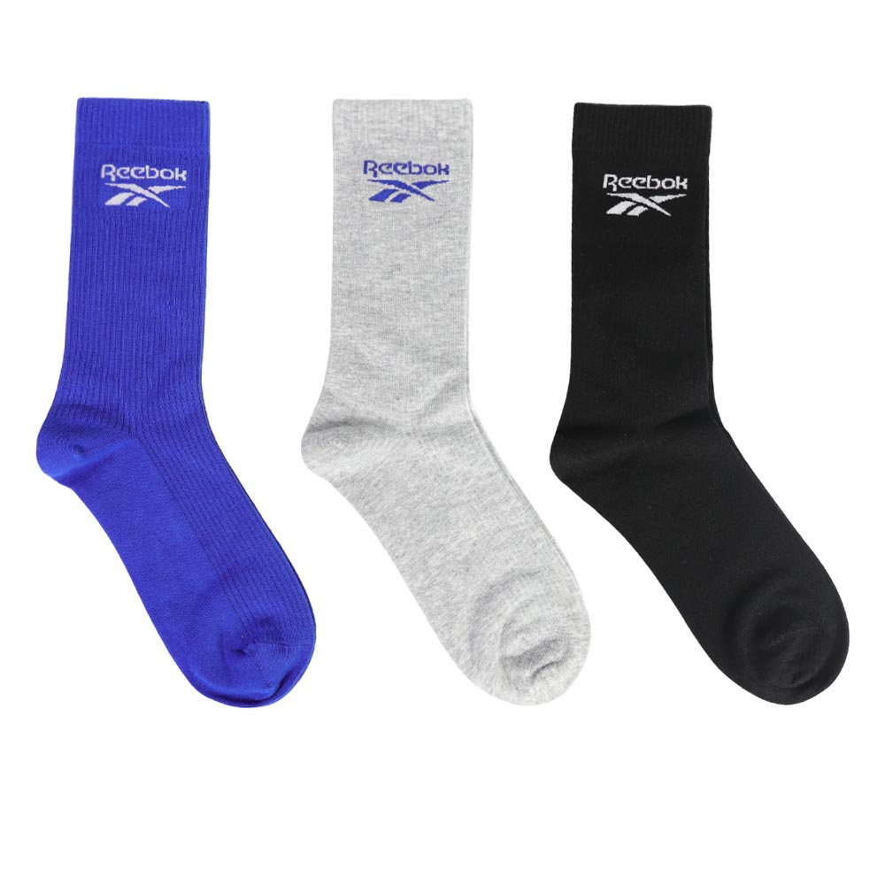 REEBOK Cushion Crew ถุงเท้าผู้ชาย (แพ็ค 3 คู่)