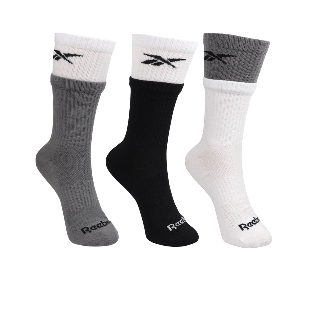 REEBOK Double Welt Crew Men's Socks (3 Pairs)