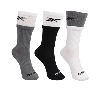 REEBOK Double Welt Crew Men's Socks (3 Pairs)