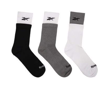 REEBOK Double Welt Crew Men's Socks (3 Pairs)