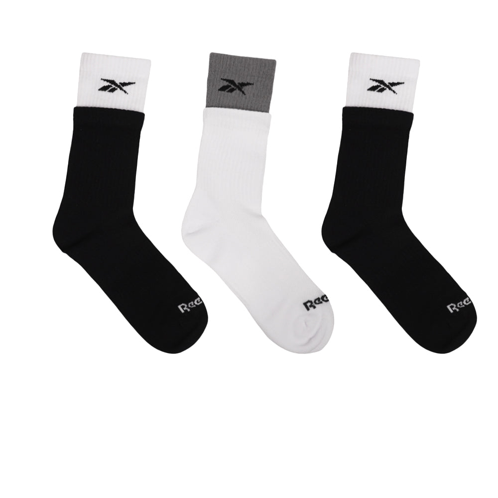 REEBOK Double Welt Crew Men's Socks (3 Pairs) - Supersports Thailand Supersports Thailand