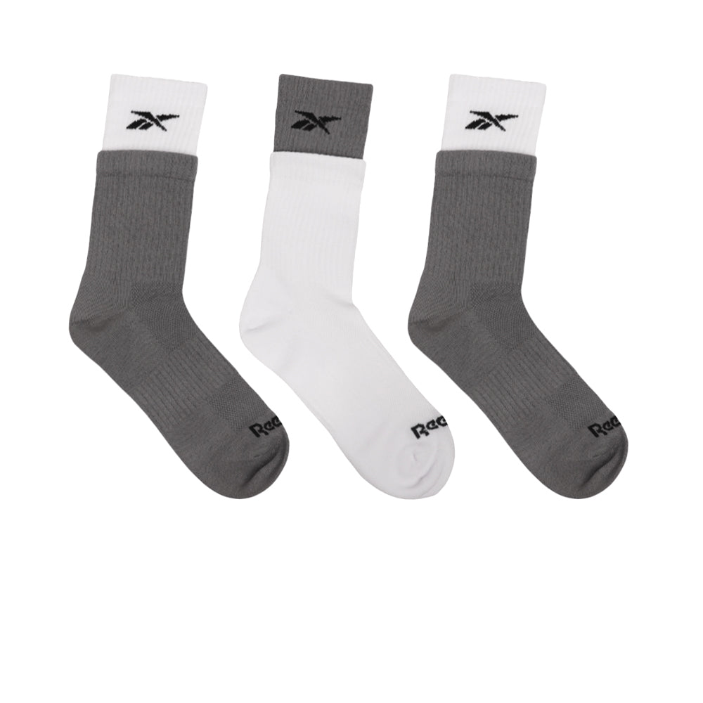 REEBOK Double Welt Crew Men's Socks (3 Pairs) - Supersports Thailand Supersports Thailand