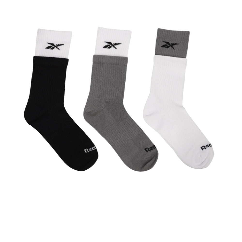 REEBOK Double Welt Crew Women's Socks (3 Pairs) - Supersports Thailand Supersports Thailand