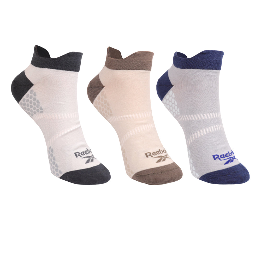 REEBOK Double Heel Tab No Show Men's Socks (3 Pairs)
