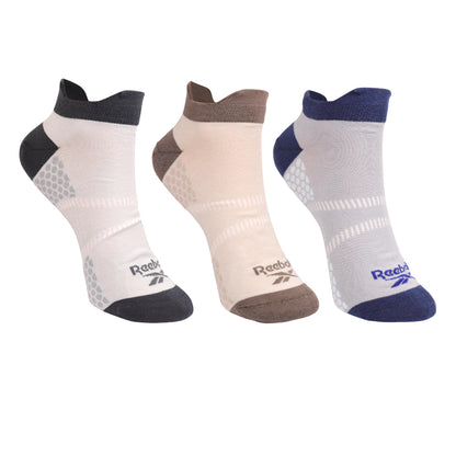 REEBOK Double Heel Tab No Show Men's Socks (3 Pairs)