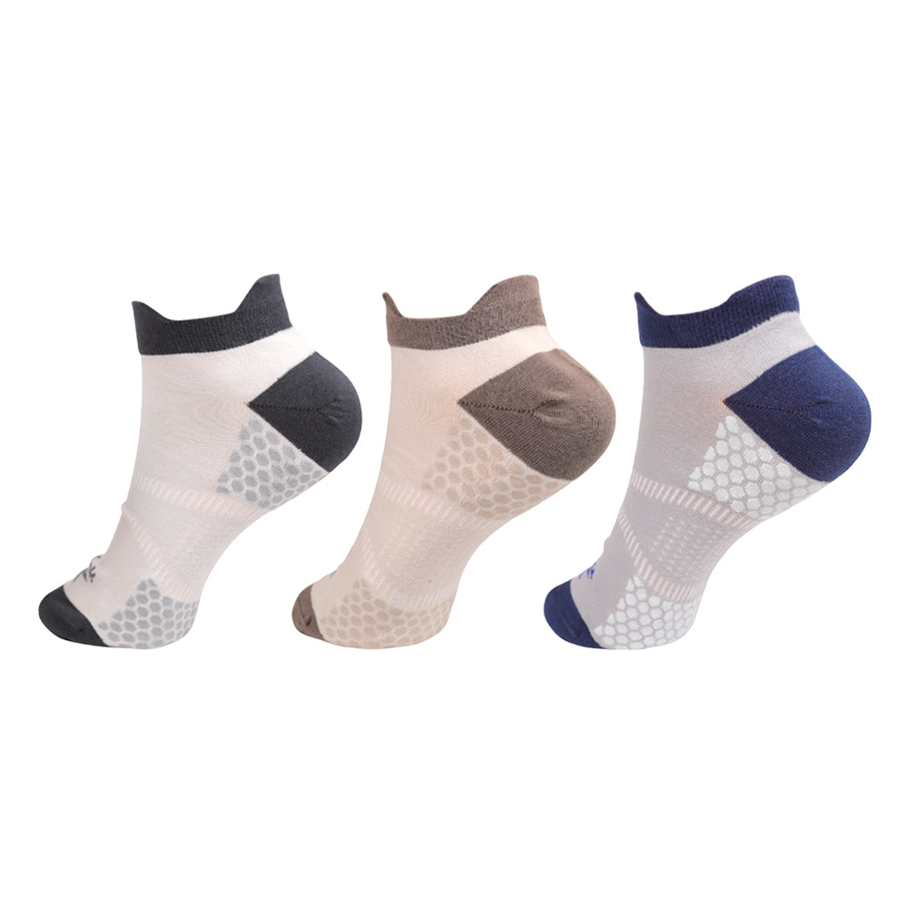 REEBOK Double Heel Tab No Show Men's Socks (3 Pairs)