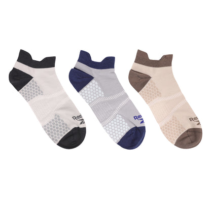 REEBOK Double Heel Tab No Show Men's Socks (3 Pairs)