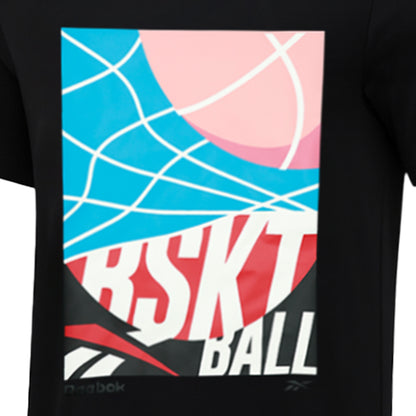 REEBOK Identity Basketball Graphic เสื้อออกกำลังกายผู้ชาย