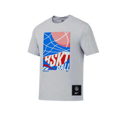 REEBOK Identity Basketball Graphic เสื้อออกกำลังกายผู้ชาย