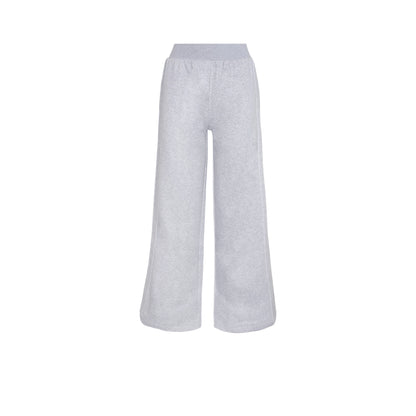 REEBOK Metallic Logo Wide Leg Fleece Women's Lifestyle Pants