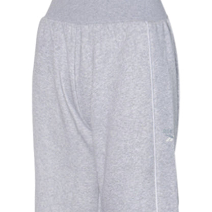 REEBOK Metallic Logo Wide Leg Fleece Women's Lifestyle Pants