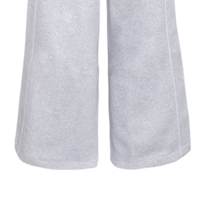 REEBOK Metallic Logo Wide Leg Fleece Women's Lifestyle Pants