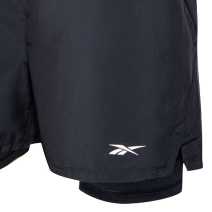 REEBOK Athlete Hype 2-In-1 กางเกงออกกำลังกายขาสั้นผู้ชาย