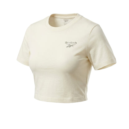 REEBOK Small Logo Cropped Women's T-Shirt