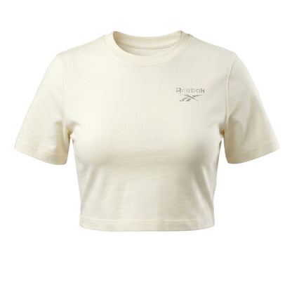 REEBOK Small Logo Cropped Women's T-Shirt