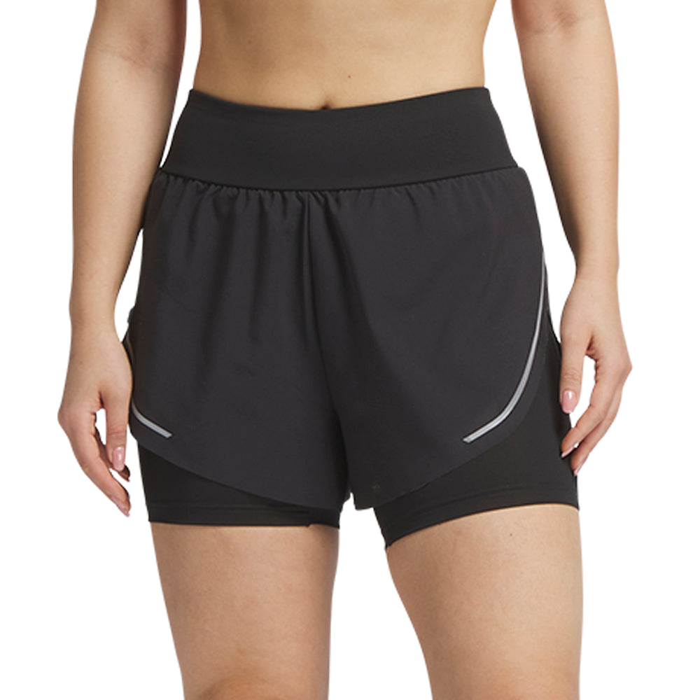 REEBOK Lux Metallic 2-in-1 Women's Running Shorts - Supersports Thailand Supersports Thailand