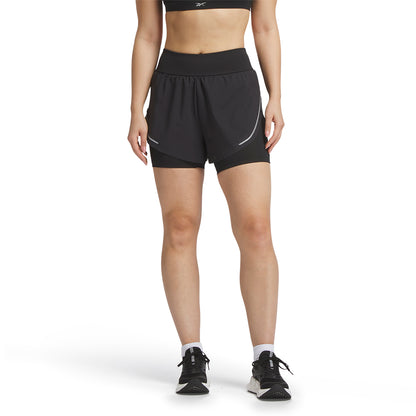 REEBOK Lux Metallic 2-in-1 Women's Running Shorts - Supersports Thailand