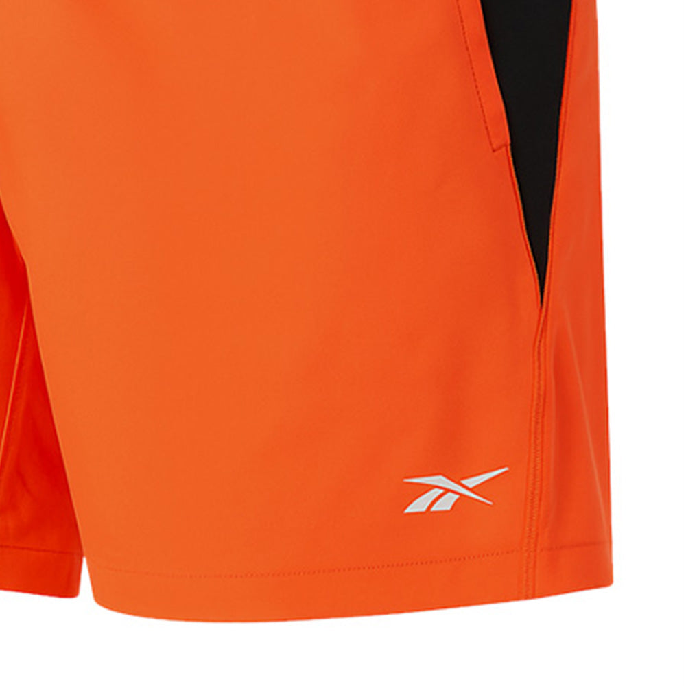REEBOK Orange กางเกงวิ่งขาสั้นผู้ชาย