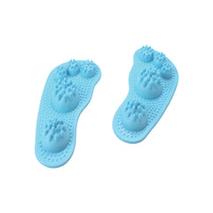 EXEO แผ่นนวดฝ่าเท้า รูปเท้า SG-1546 (คู่) สีฟ้า - 1