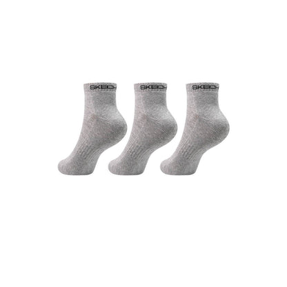 SKECHERS SP124U481-MLGR Unisex Socks (3 Pairs) - Supersports Thailand