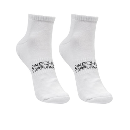 SKECHERS Performance White Unisex Socks (3 Packs) - Supersports Thailand