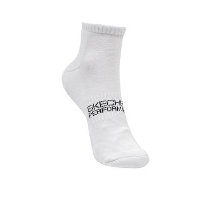 SKECHERS Performance White ถุงเท้าผู้ใหญ่ (แพ็ค 3 คู่)