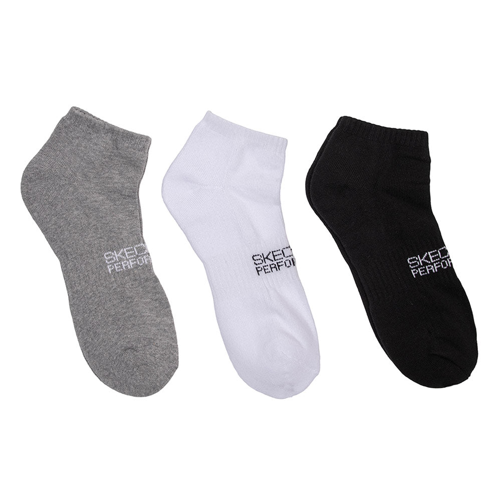 SKECHERS Performance Black Unisex Socks (3 Packs) - Supersports Thailand Supersports Thailand