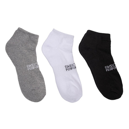 SKECHERS Performance Black Unisex Socks (3 Packs) - Supersports Thailand