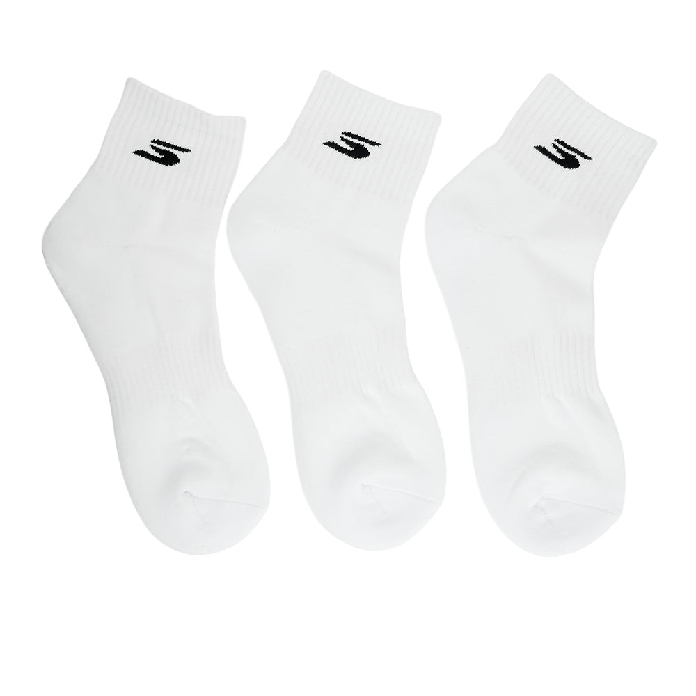 SKECHERS Quarter Sock ถุงเท้าผู้ใหญ่ (แพ็ค 3 คู่) Supersports Thailand
