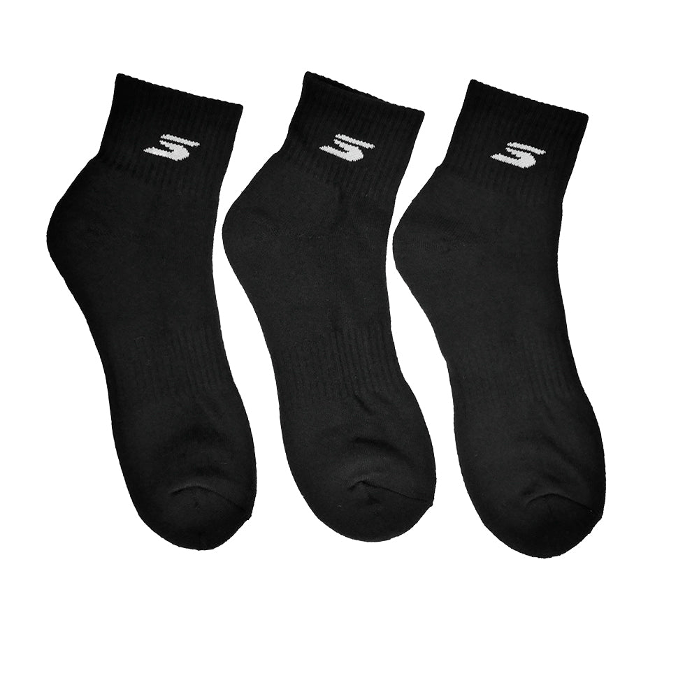 SKECHERS Quarter Sock ถุงเท้าผู้ใหญ่ (แพ็ค 3 คู่) Supersports Thailand