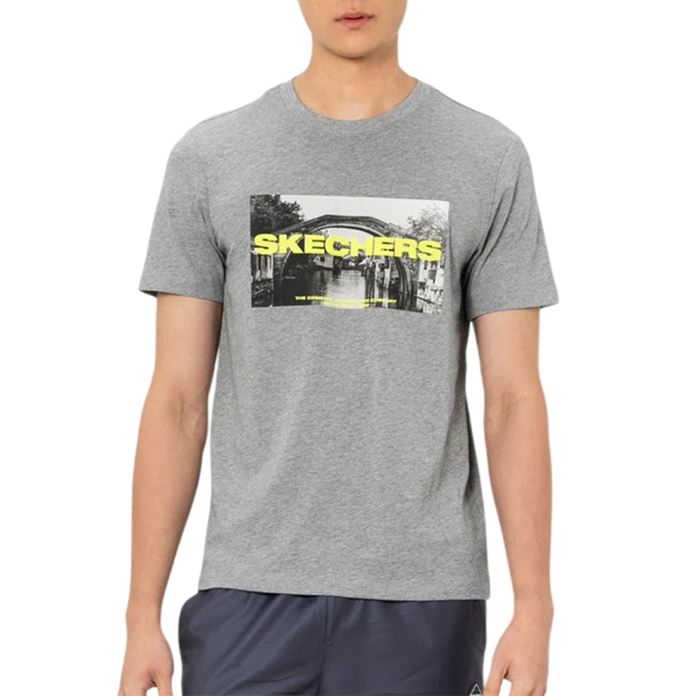 SKECHERS Lifestyle Physical Academia Collection: Lounge Men's T-Shirt - Supersports Thailand