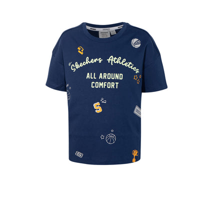 SKECHERS Basketball Culture เสื้อยืดเด็ก