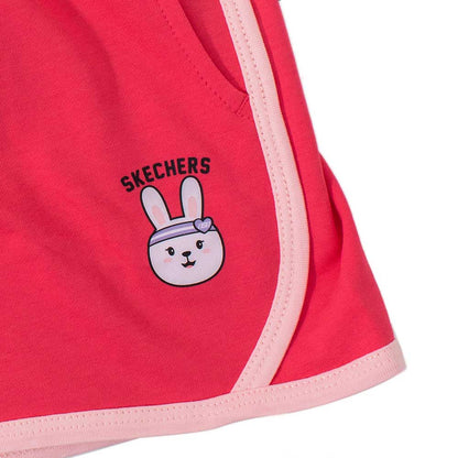 SKECHERS Red Girls Lifestyle Shorts - Supersports Thailand