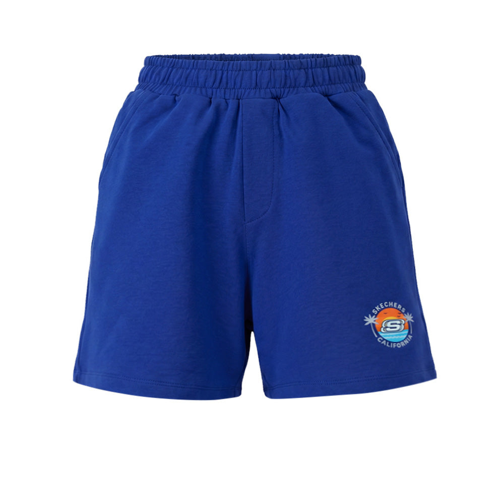 SKECHERS Blue กางเกงลำลองขาสั้นเด็กผู้ชาย Supersports Thailand