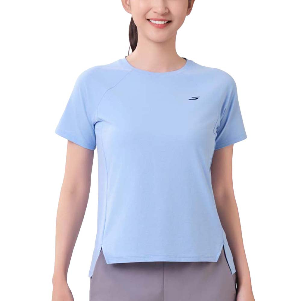 SKECHERS Performance Short Sleeve เสื้อออกกำลังกายผู้หญิง Supersports Thailand